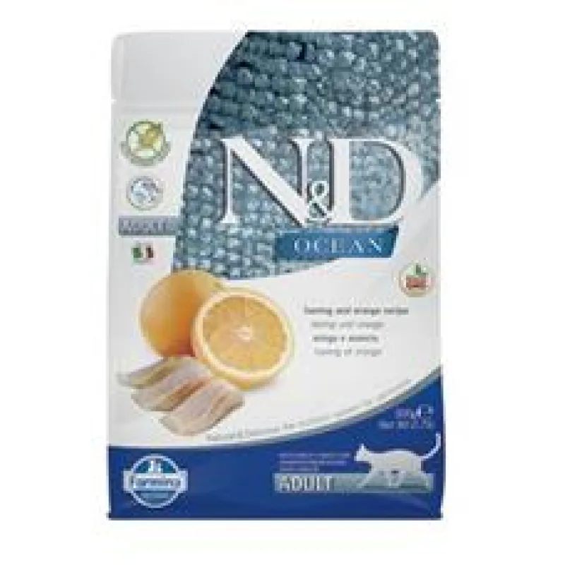 N&D OCEAN CAT GF Adult Herring & Orange 1,5 kg