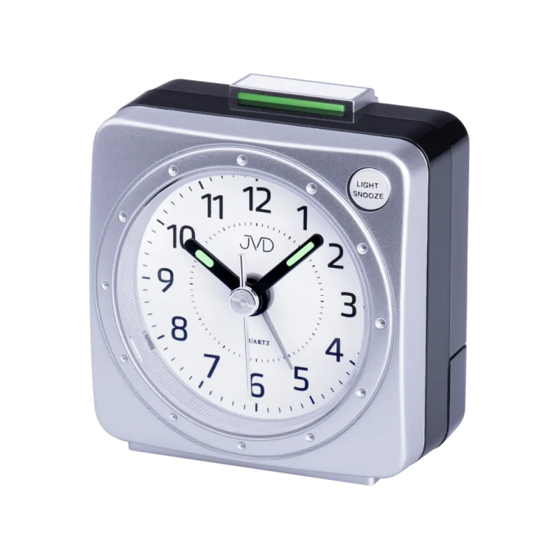 JVD Nejlevnější analogový budík JVD quartz SR220.2 s osvětlením