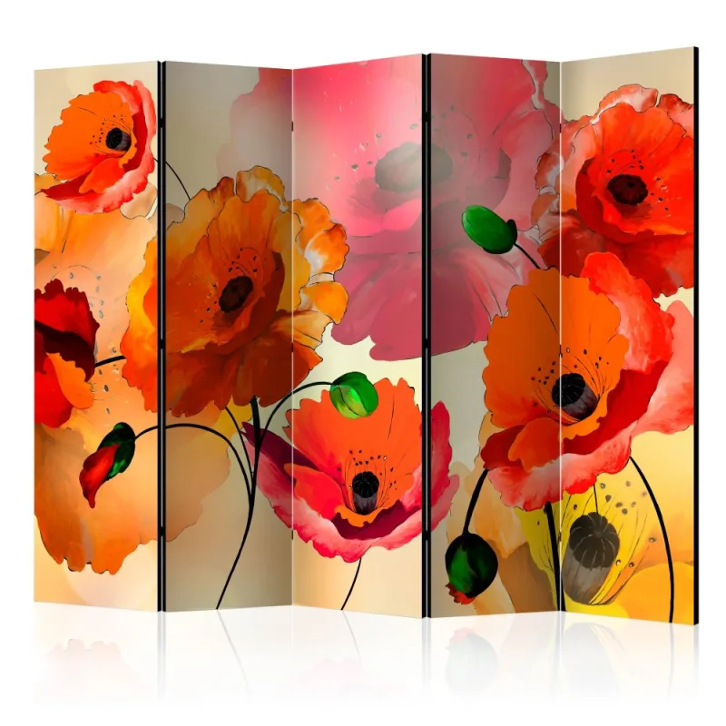 Artgeist Paraván - Velvet poppies [Room Dividers]