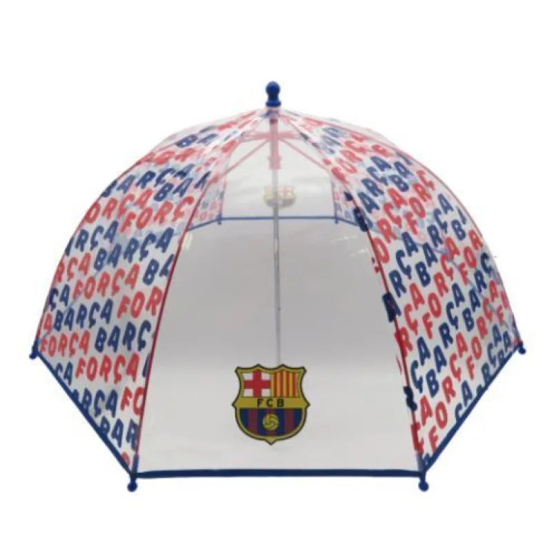 FC Barcelona priehľadný dáždnik 48 cm