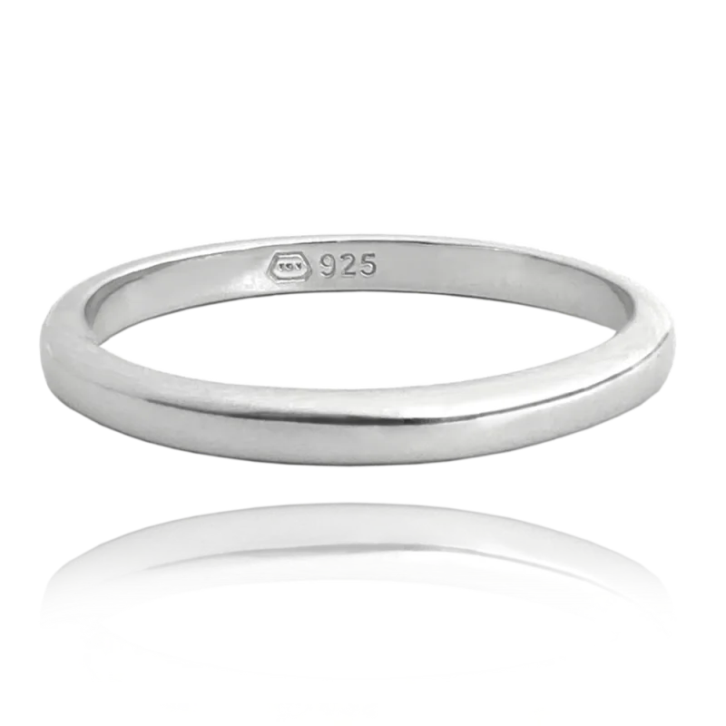 MINET Minimalistický snubní stříbrný prsten vel. 62 JMAN0328SR62