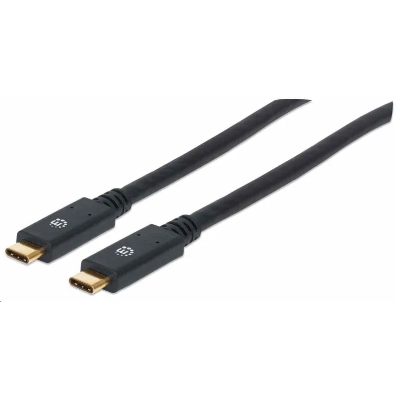 Kábel Manhattan USB-C, USB 3.1, Gen 1, USB-C samec na USB-C samec, 5…