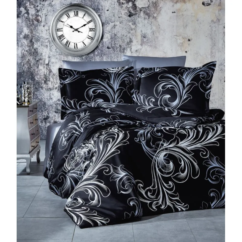 Brotex Obliečky Satén Exclusive Atlantis Black 50x70 cm