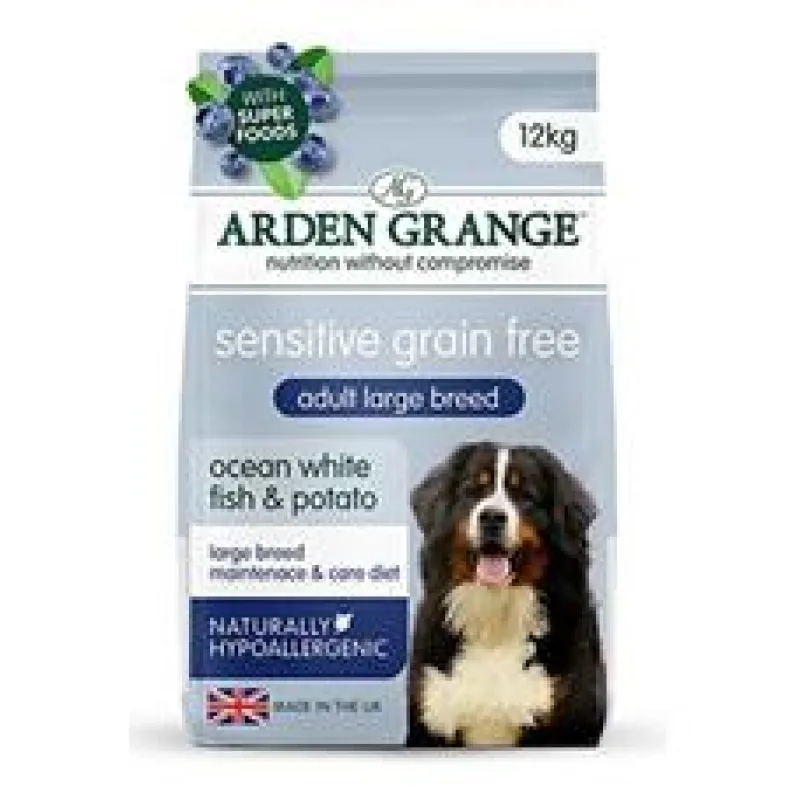 Arden Grange GF Dog Adult Large Sen.O.W.Fish&Pot. 12kg