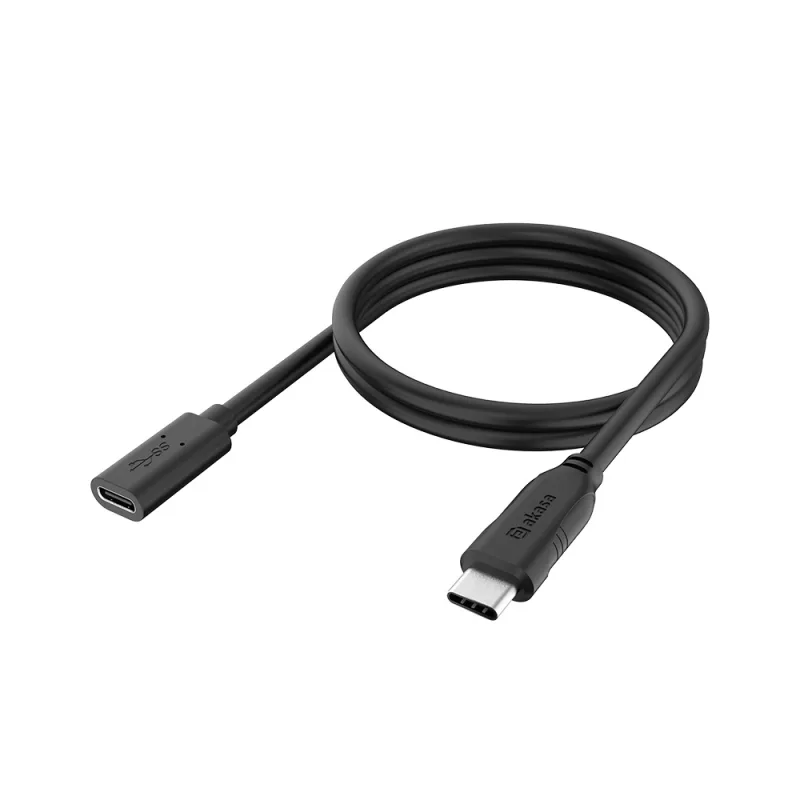 AKASA - predlžovací kábel USB 10Gbps Type-C 1, 2 m AK-CBUB70-12BK