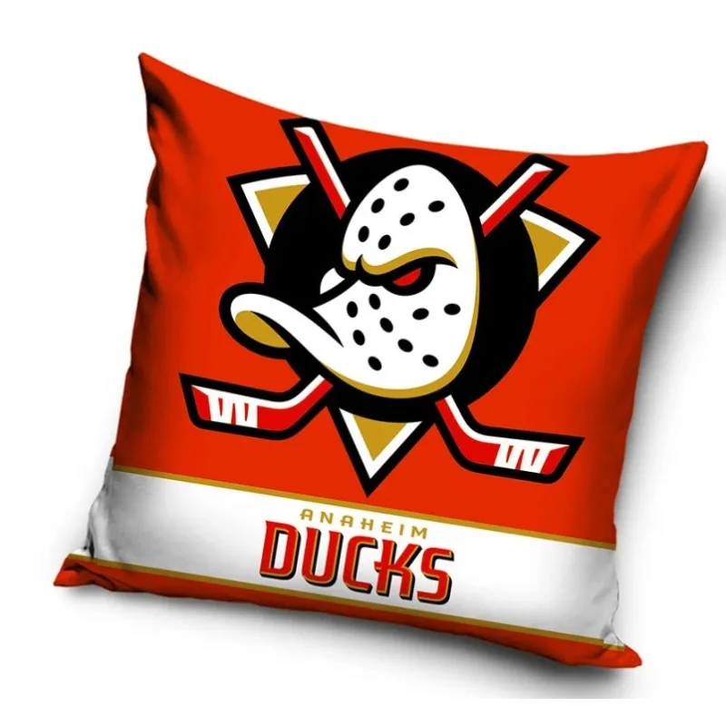 Vankúšik NHL Anaheim Ducks Orange Mask 40x40 cm