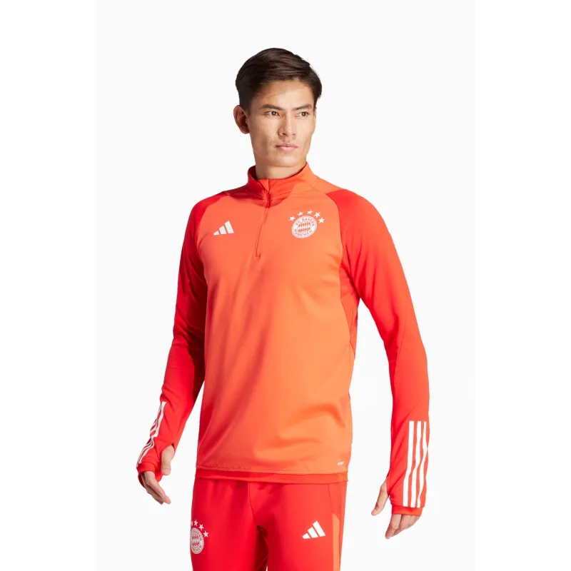 Adidas FC Bayern München - Bayern Mníchov tréningová mikina červená pánska 2023-2024