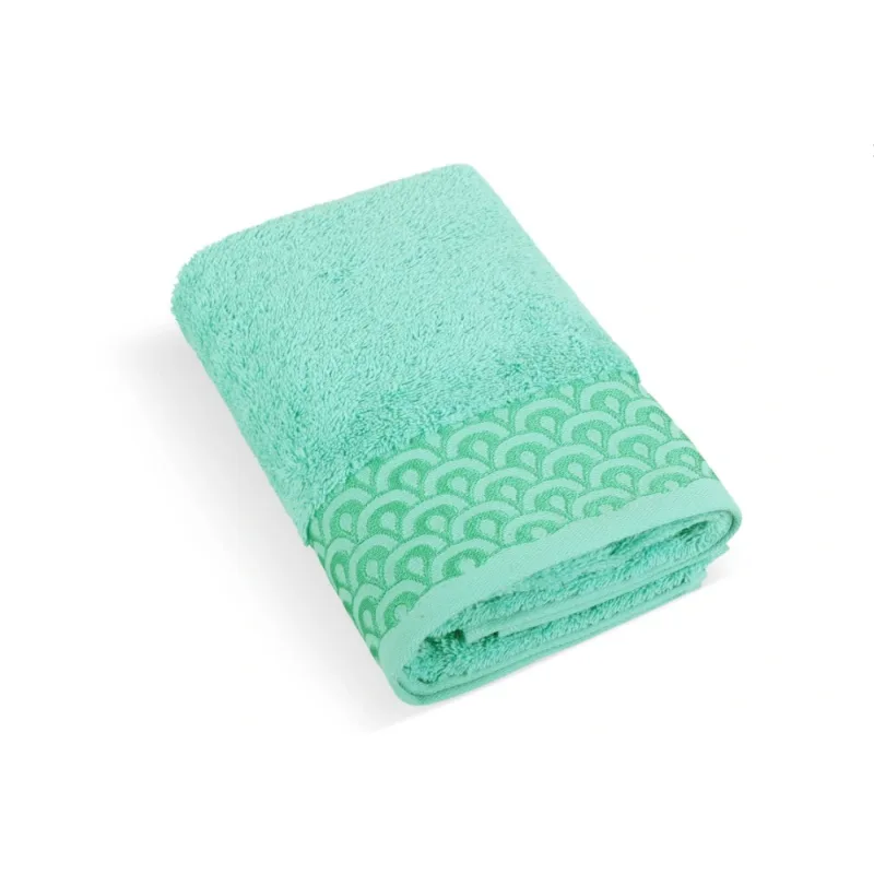 Froté uterák Čipka 50x100cm 500g tyrkysový