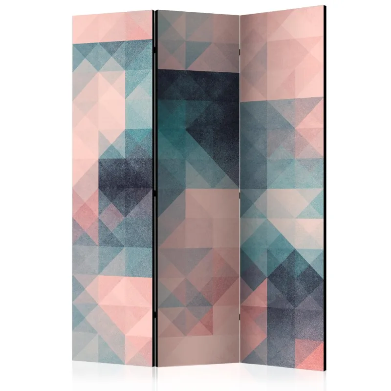 Artgeist Paraván - Pixels (Green and Pink) [Room Dividers]