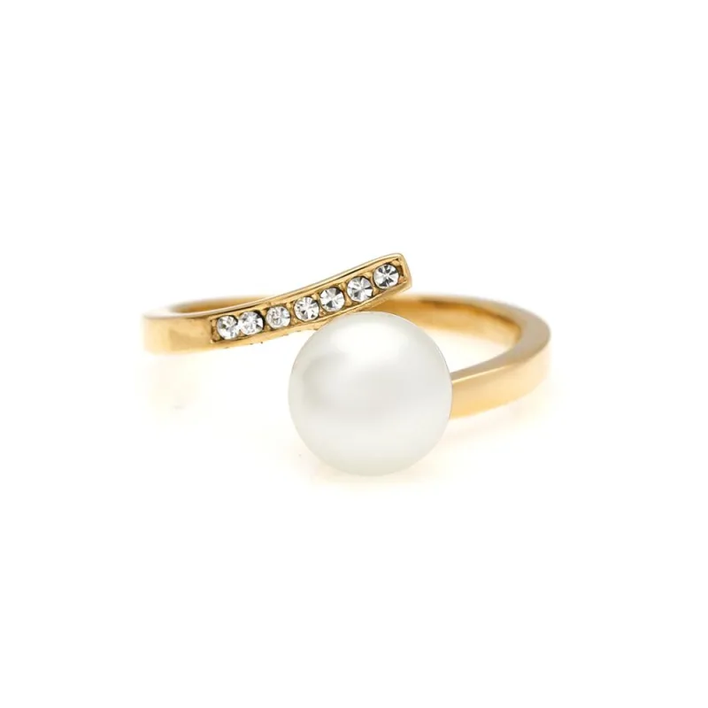 MPM Prsten z chirurgické oceli Ring 8011, Gold, size 58