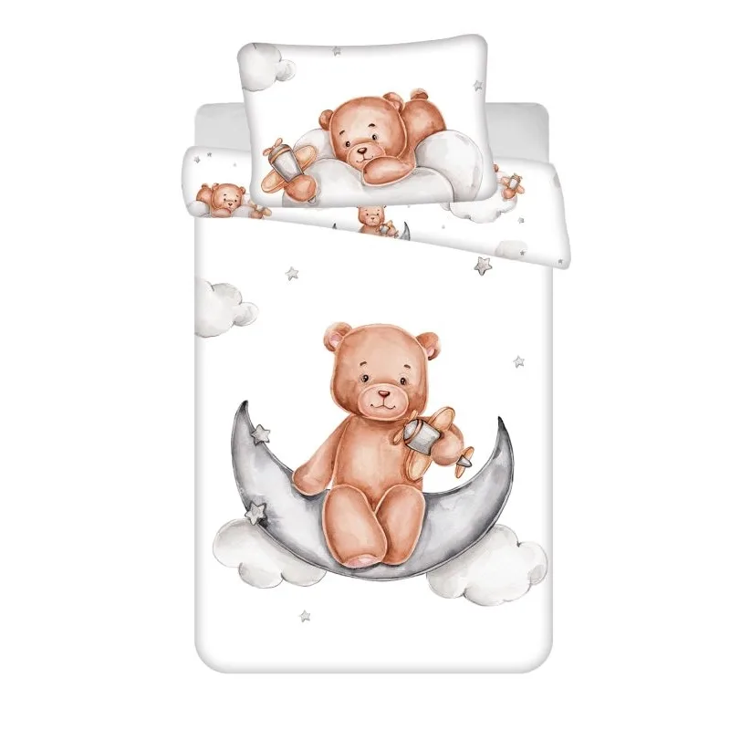 Obliečky do postieľky Macko Plane baby , 100x135 / 40x60 cm