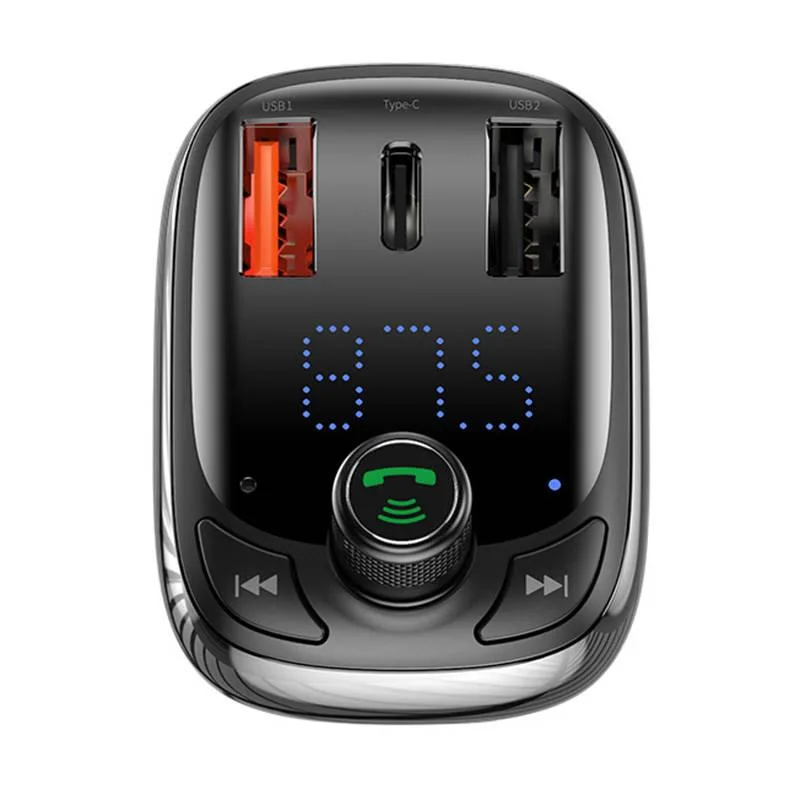 Baseus Bluetooth FM Transmiter S13 T-shaped čierny 6932172626983