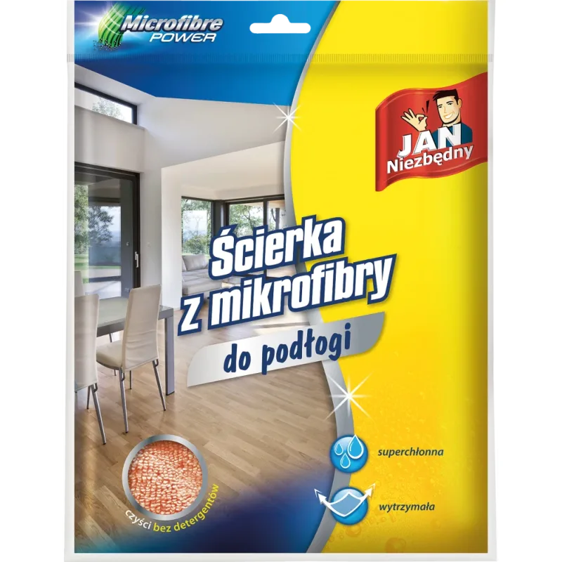 Jan Niezbedny POD podlahová utierka z mikrovlákna oranžová Uni