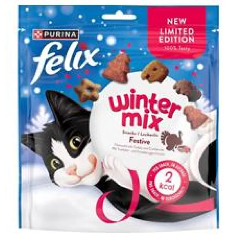 Felix snack cat -Winter Mix krůta a brusinky 200g
