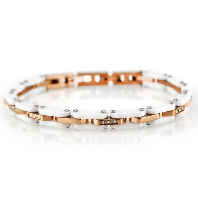 MPM Ocelový náramek z chirurgické oceli Bracelet 7628 - Rose Gold