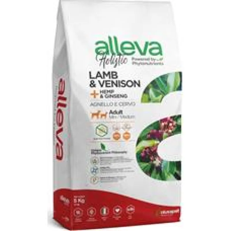 ALLEVA HOLISTIC Dog Dry Adult Lamb&Venison Mini/Medium 5 kg