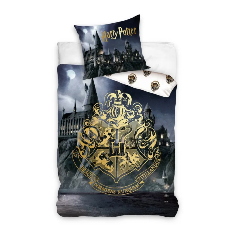 Detské obliečky Harry Potter Rokfortská škola 140x200/70x90 cm