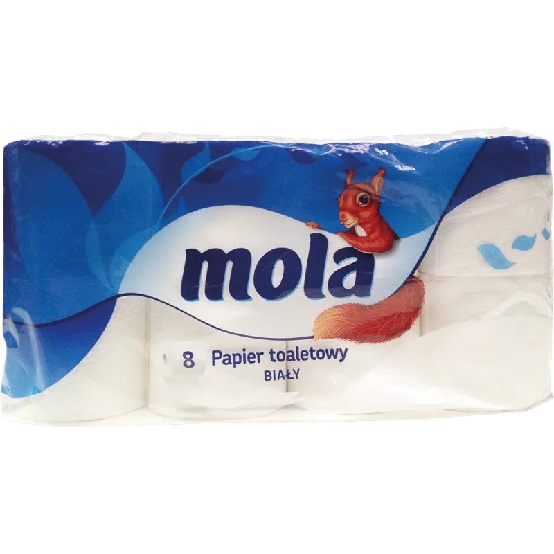 Móla PAP 2V toaletný papier biely 8 ks