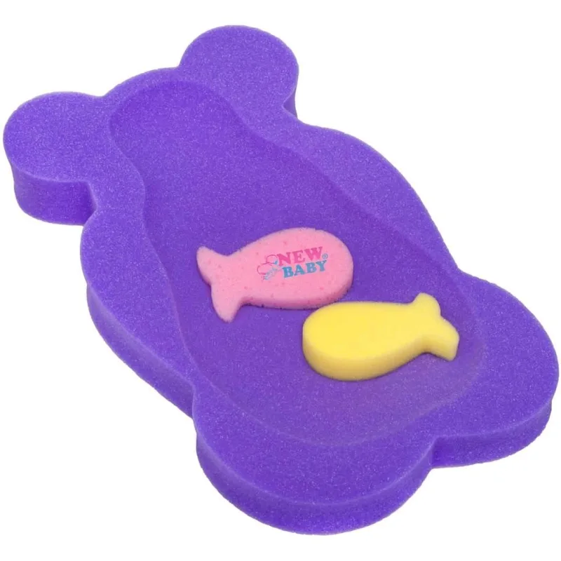 Penová podložka maxi New Baby BASIC medveď fialová
