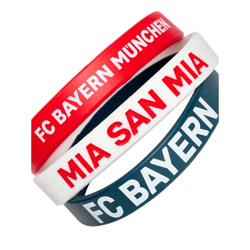 FC Bayern München - Bayern Mníchov náramky (3 ks v balení)