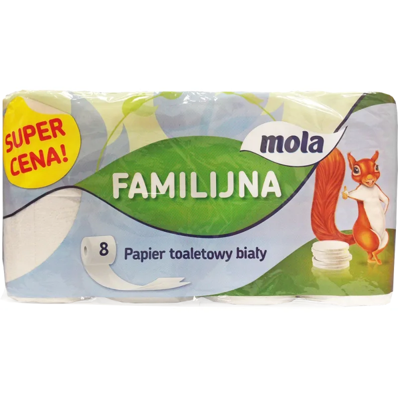 Móla FAMILIJNA 2V toaletný papier biely 8 ks