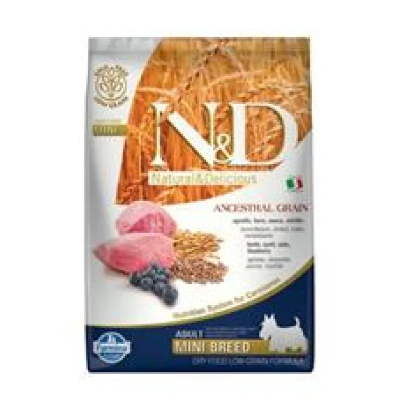 N&D LG DOG Adult Mini Lamb & Blueberry 800g - exp. 10/25 - 1 ks skladem