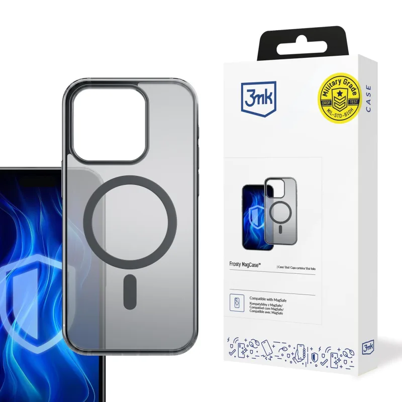 3mk ochranný kryt Frosty MagCase Black pro Apple iPhone 13 Pro…