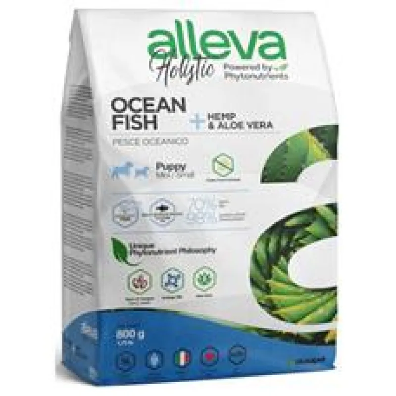 ALLEVA HOLISTIC Dog Dry Puppy Ocean Fish Mini 800g