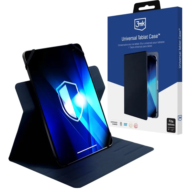 3mk ochranné pouzdro Universal Tablet Case pro tablety 9-11", Dark Blue…