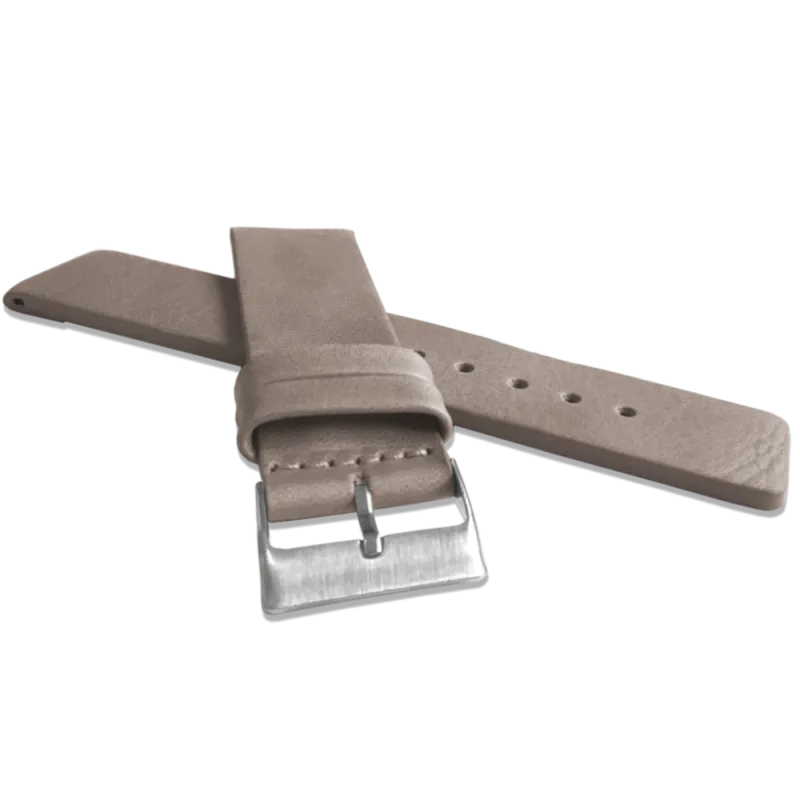 LAVVU Béžový hladký řemínek PLAIN z luxusní kůže Top Grain - 24 LSCUF24