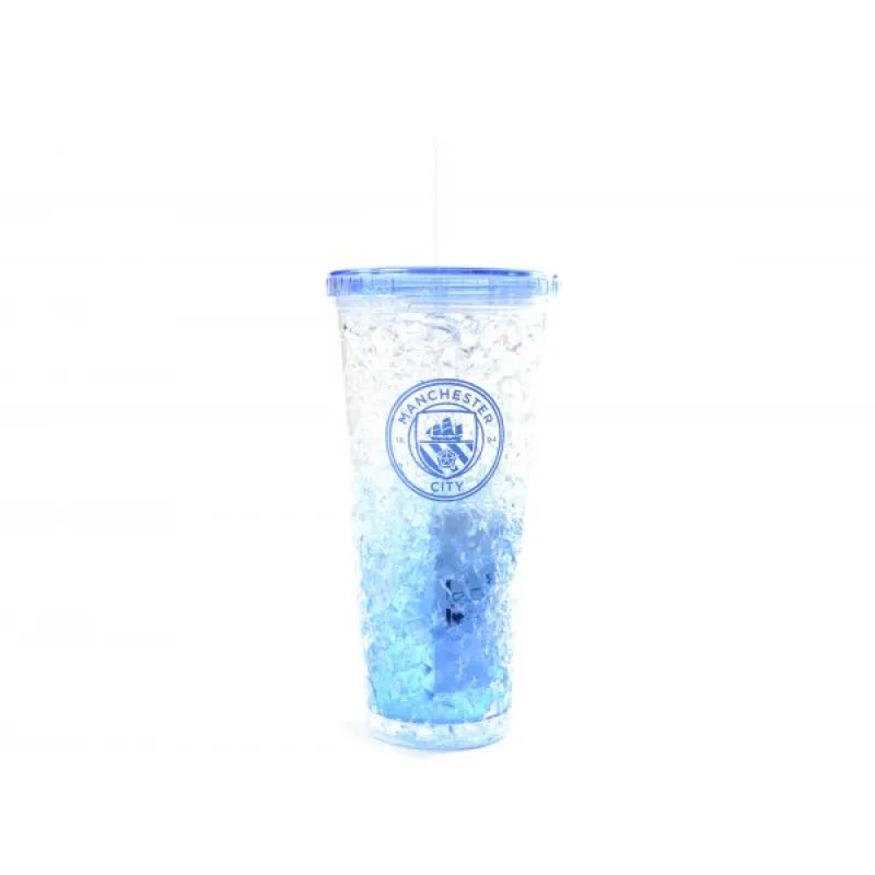 Manchester City chladiaci pohár so slamkou 600 ml