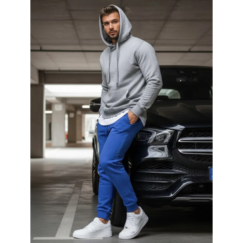 Pánske tepláky modré Dstreet UX2710 M