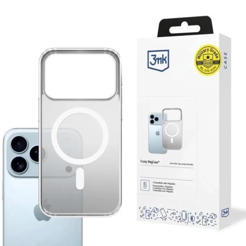 3mk ochranný kryt Frosty MagCase White pro Apple iPhone 17 Pro Max…