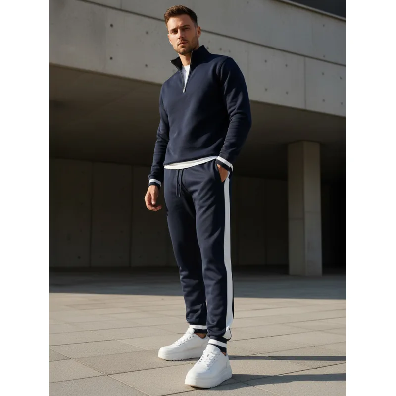 Pánske tepláky tmavo modré Dstreet UX3361 L