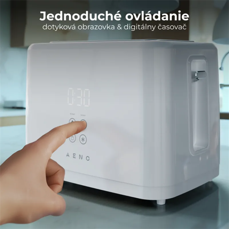 AENO 2-plátkový hriankovač TS2 , 930W, automatický, biela farba, EU…