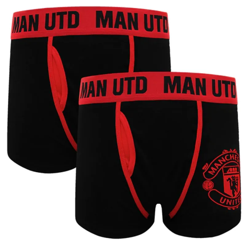 Manchester United premium boxerky čierne (2 ks v balení) - SKLADOM