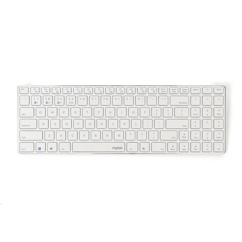 RAPOO klávesnice E9100M, bezdrátová, Ultra-slim, CZ/ SK, bílá…