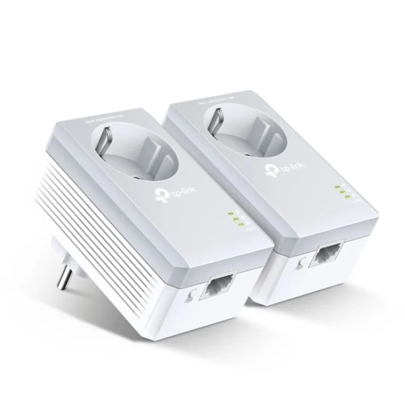 AV600 Passthrough Powerline Starter Kit KIT: 2× TL-PA4010P SPEED: 600…