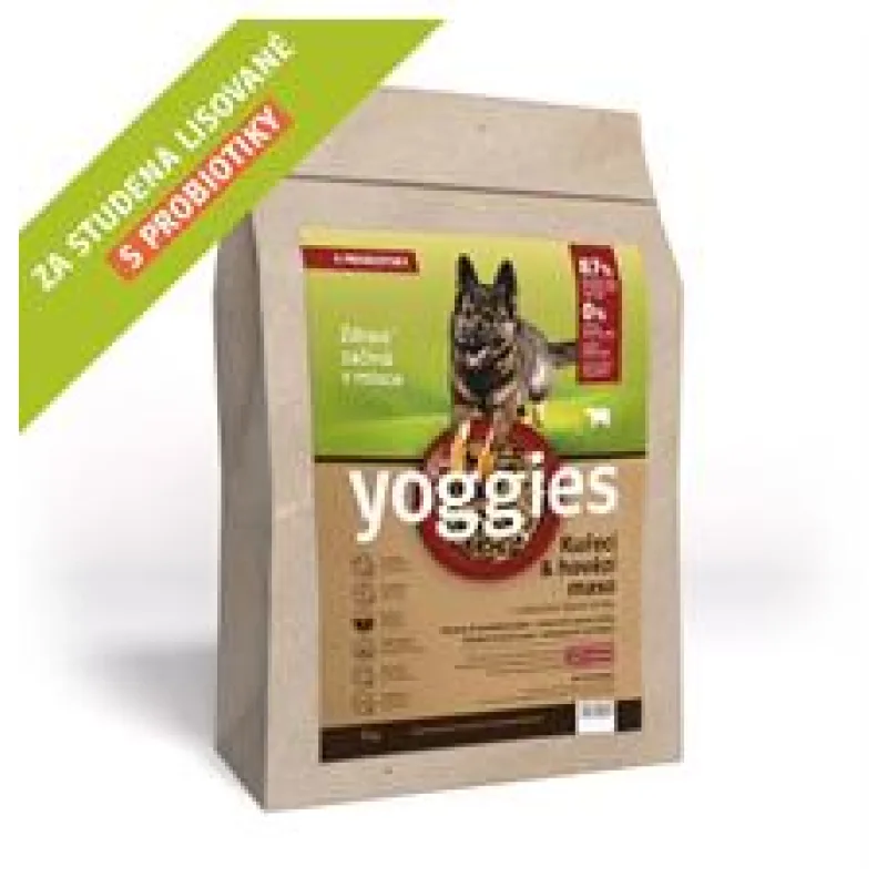 Yoggies, Kuřecí a hovězí maso, granule lisované za studena 2 kg