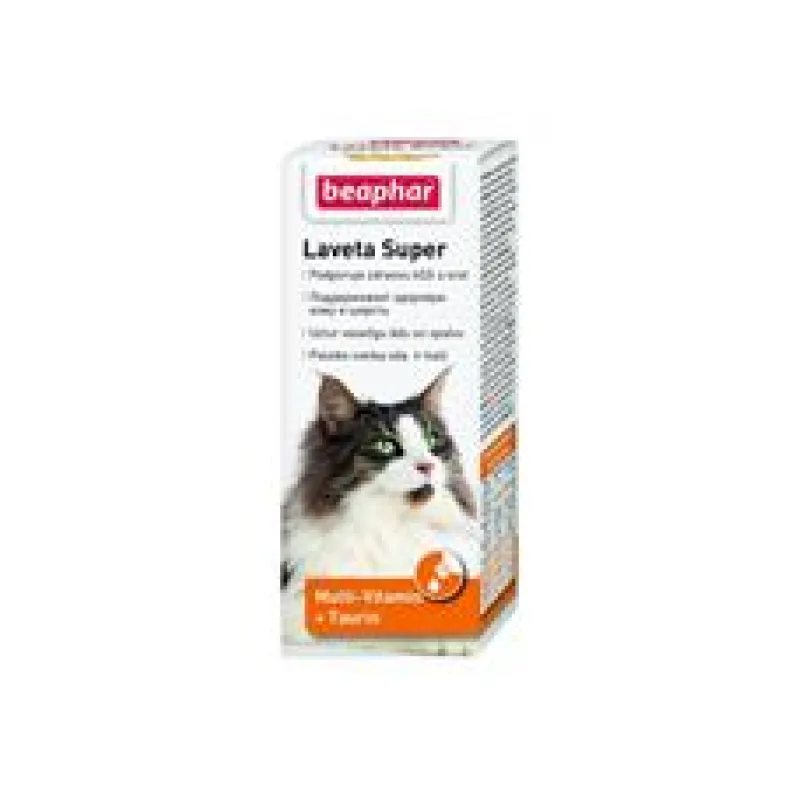 Kapky BEAPHAR Laveta Super vyživující srst - kočka 50 ml