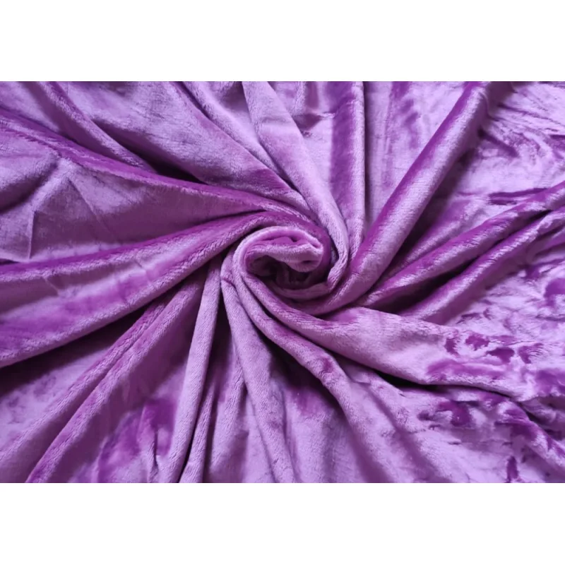 Mikroflanel napínacie prestieradlo - fialové 90x200 cm