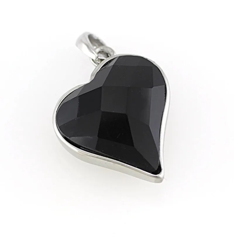 MPM Přívěsek z chirurgické oceli Pendant 7497 - Heart - Black