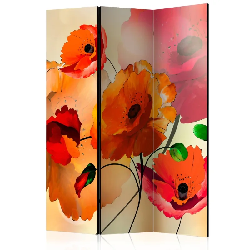 Artgeist Paraván - Velvet Poppies [Room Dividers]