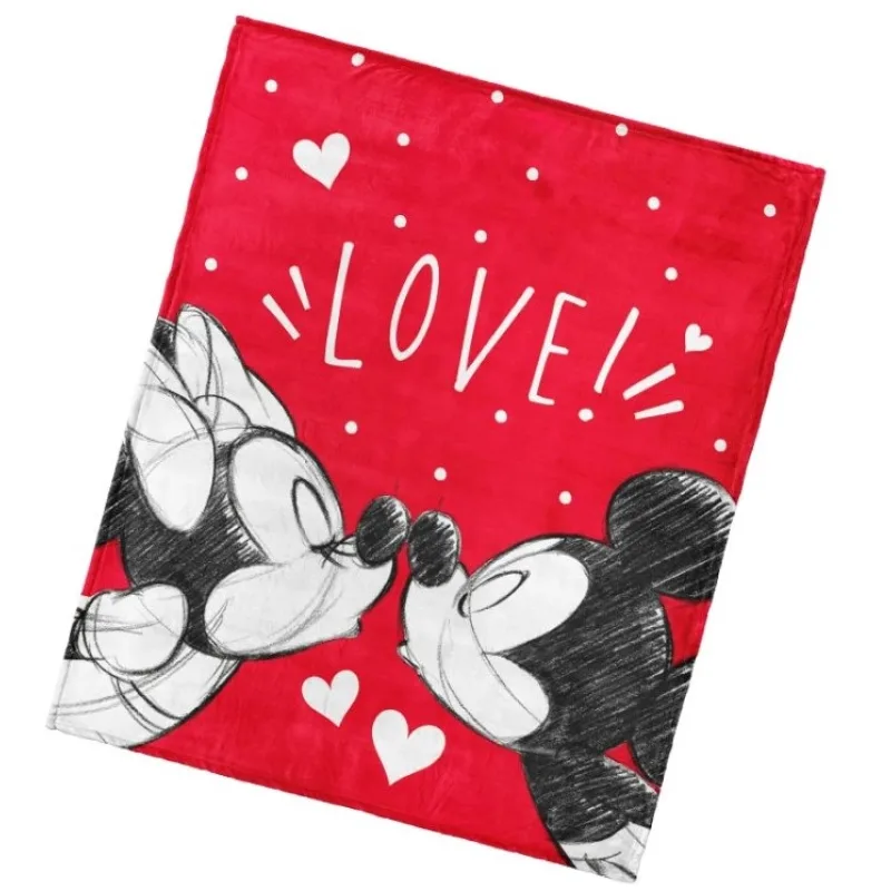 Detská deka Mickey a Minnie Mouse Love 130x160 cm