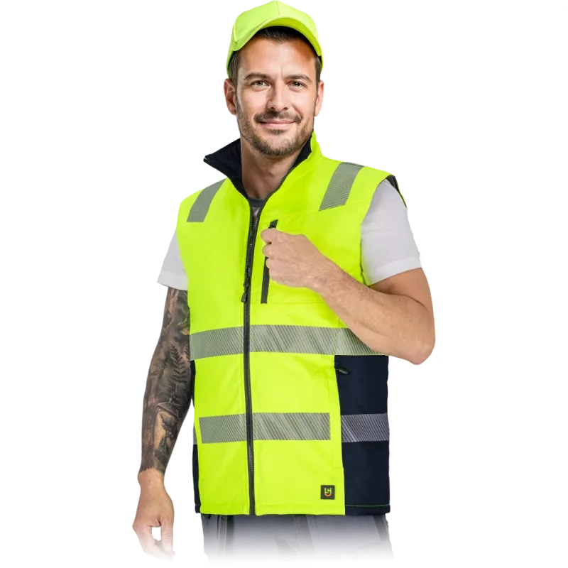Lubmar KOS ROAD Sieťovaná vesta v tvare plášťa čierna UNI