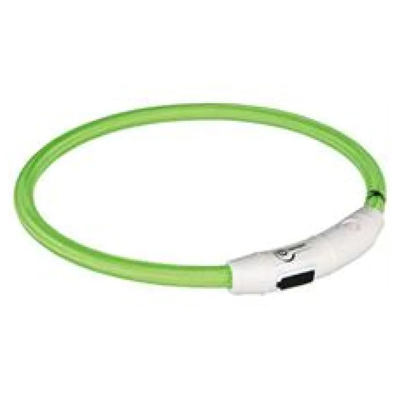 Svítící kroužek USB na krk (XS-S) 30 cm zelená
