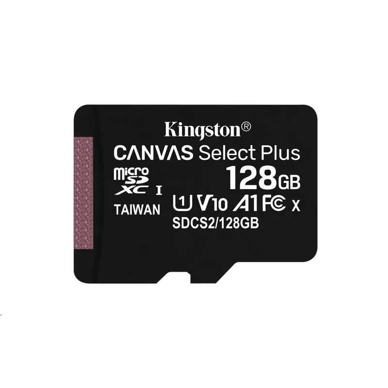 Kingston 128GB micSDXC Canvas Select Plus 100R A1 C10 - 1 ks SDCS2/128GBSP