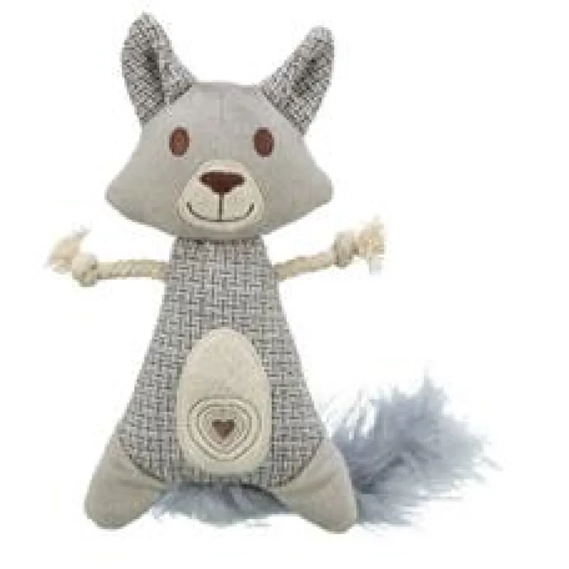 Mýval XXL, peříčkový ocas, catnip, 20 cm/30 cm, plyš/tkanina/peří 1 ks