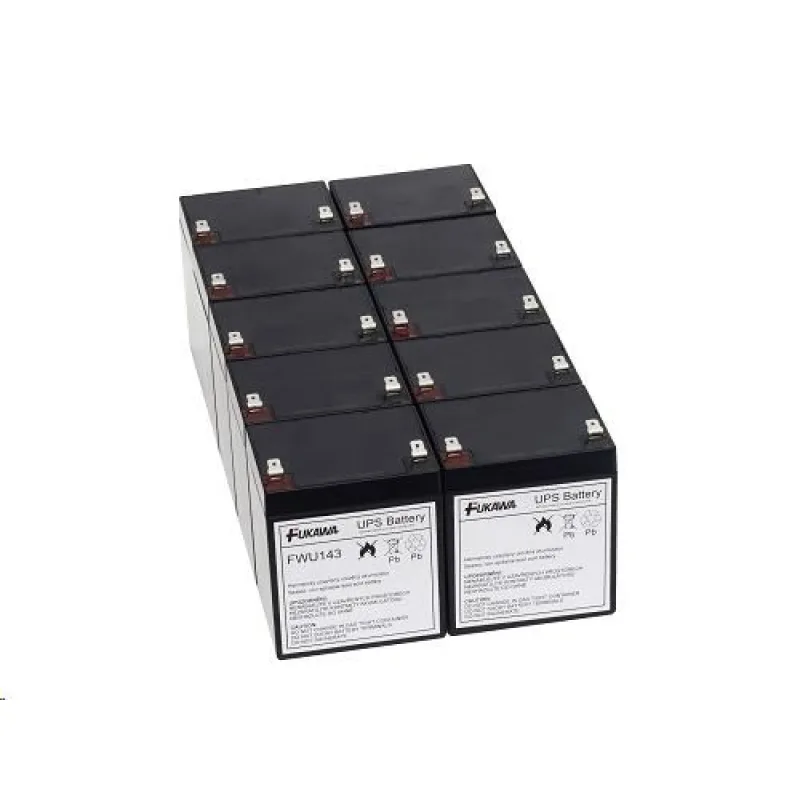 Batérie - FUKAWA FWU-143 sada batérií pre APCRBC143 (12V/ 5Ah, 10ks)…