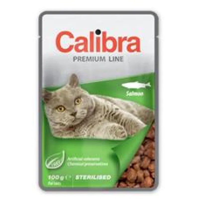 Calibra Cat kapsa Premium Sterilised Salmon 5x100 g